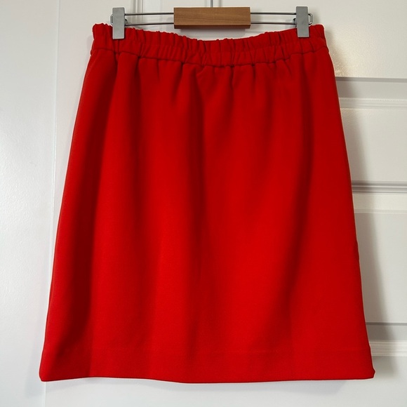 Skies Are Blue Red Tulip Hem Pull On Skirt - Picture 3 of 8